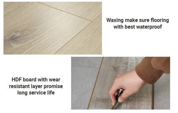 HDF EIR surface laminate flooring