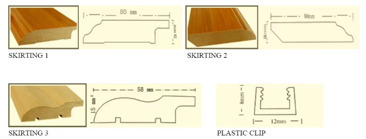 MDF Glossy T-moulding